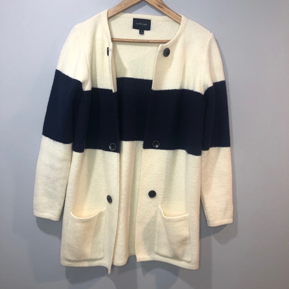 Anthropologie La Fee Verte Color Block Cardigan S - Picture 9 of 16